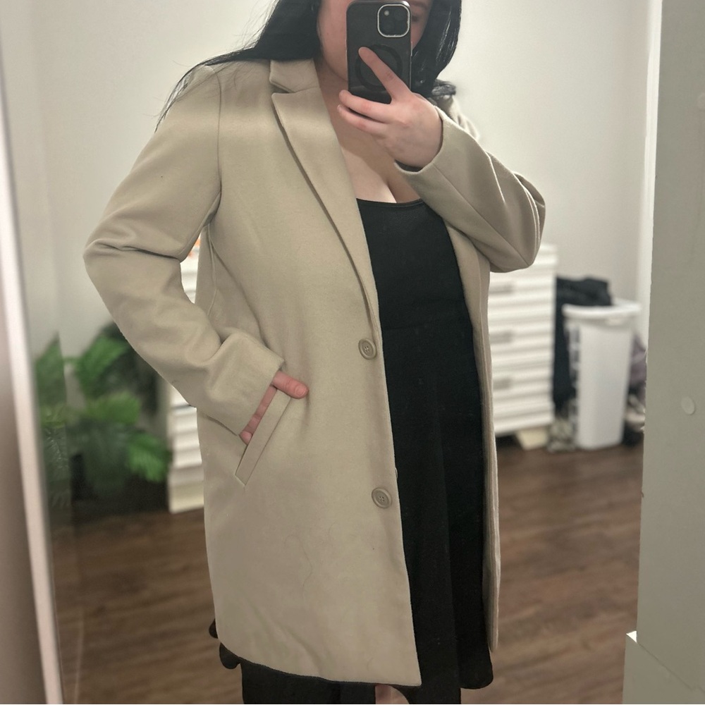 Women's Noisy May Beige Coat